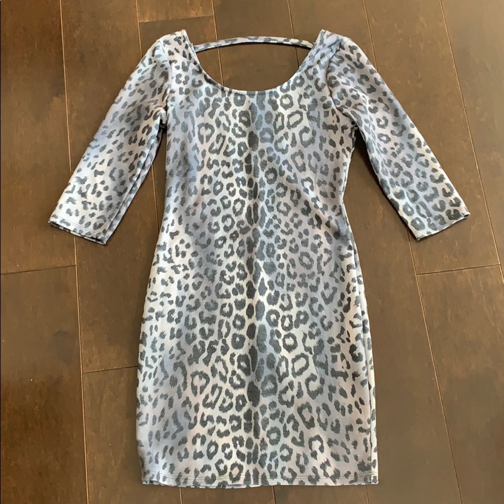 PacSun blue/grey pencil dress